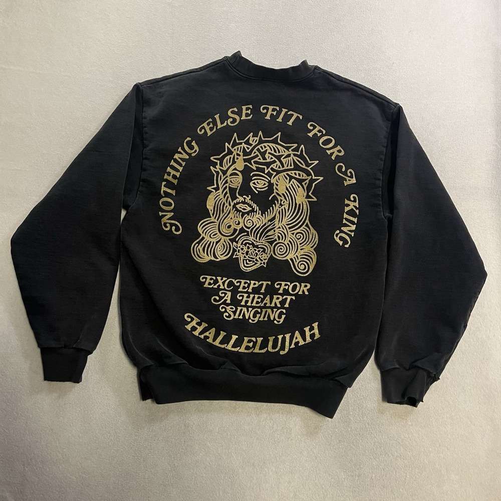 Brandon Lake Sweatshirt Men's Size Medium Black Gratitude Jesus Tour Merch